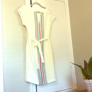 Striped linen dress